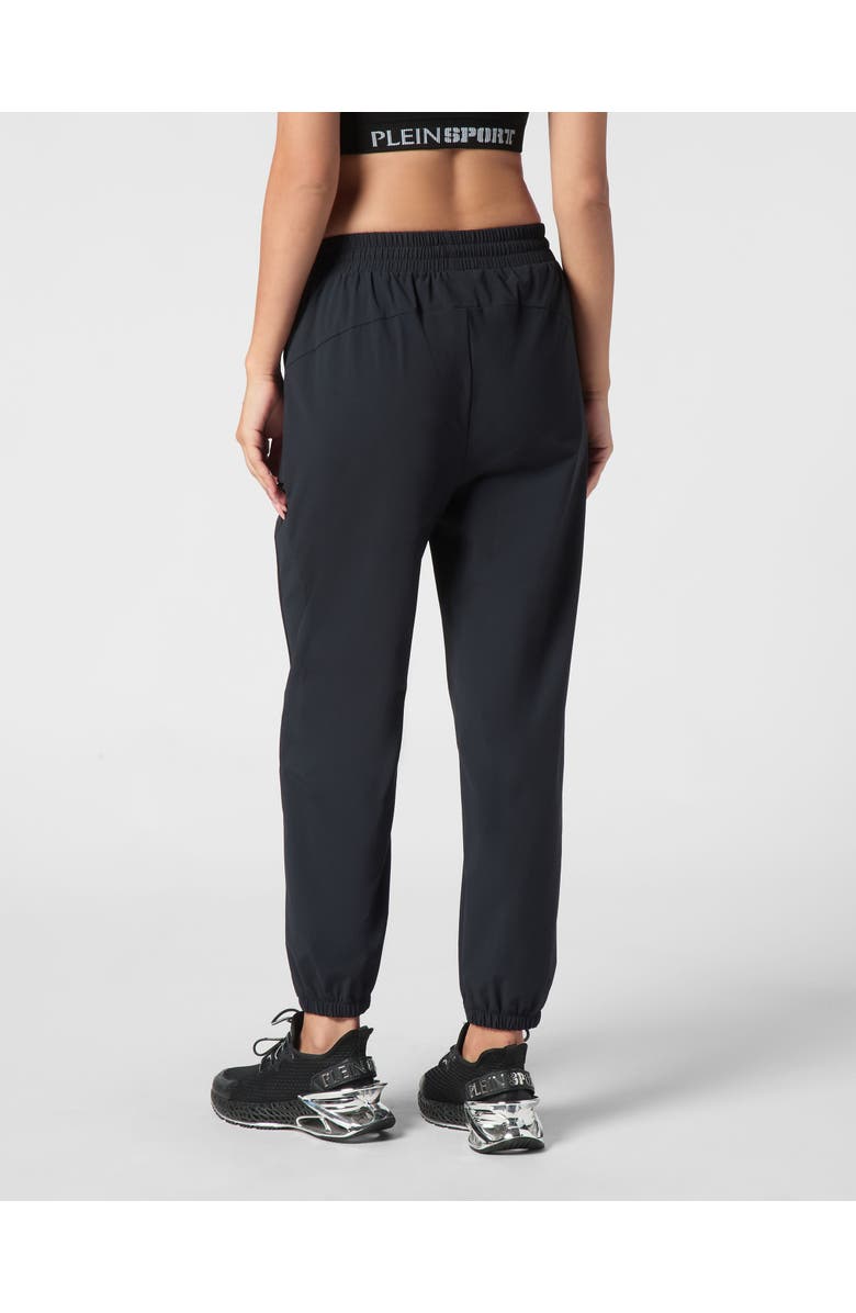 PLEIN SPORT Nylon Stretch High Waisted Jogging Pants Women, Alternate, color, Black