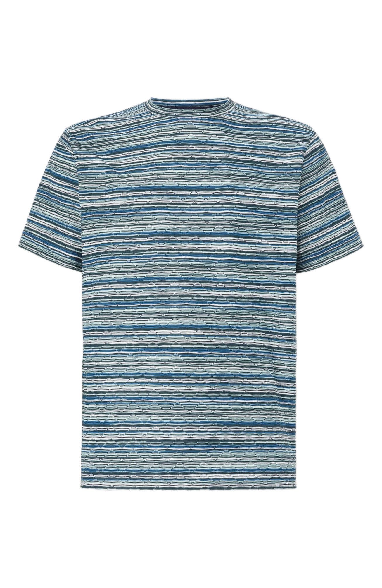 T-shirt With Flame And Zigzag Pattern - image 4