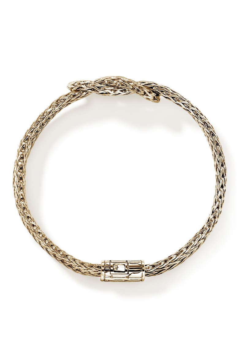 Love Knot Bracelet, 7mm, Alternate, color, GOLD