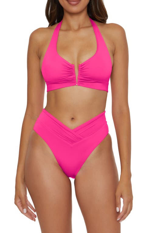 Becca Color Code High Waist Bikini Bottoms In Cosmopolitan