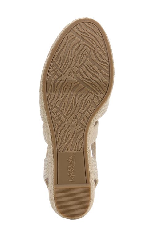 LIFESTRIDE LIFESTRIDE KIMBALL SLINGBACK ESPADRILLE PLATFORM WEDGE