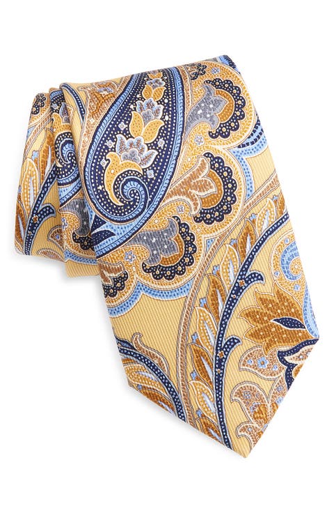 Paisley Jacquard Silk Tie