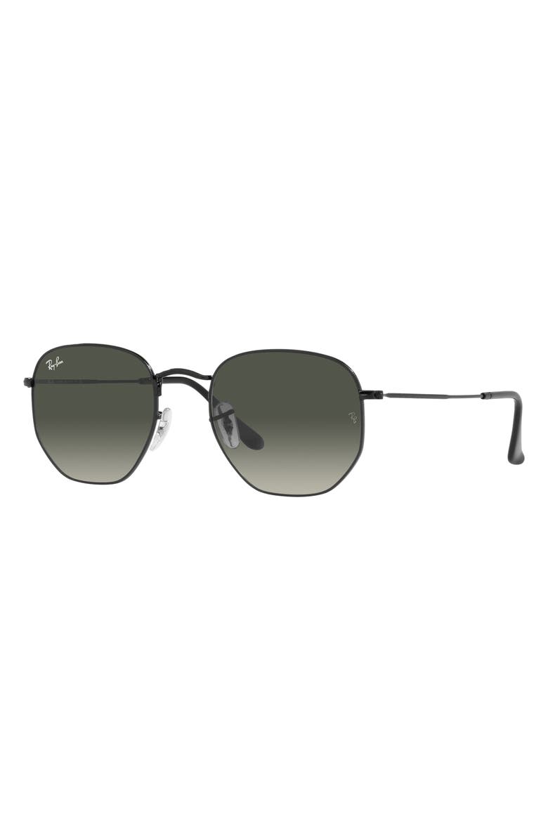 Ray-Ban 54mm Geometric Sunglasses, Alternate, color, Black