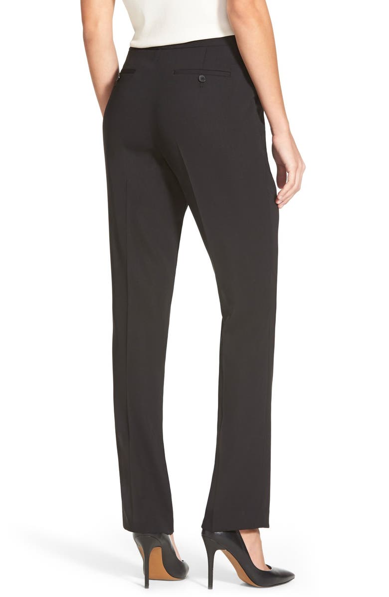Ivanka Trump Ivanka Trump Straight Leg Crepe Pants, Alternate, color, 