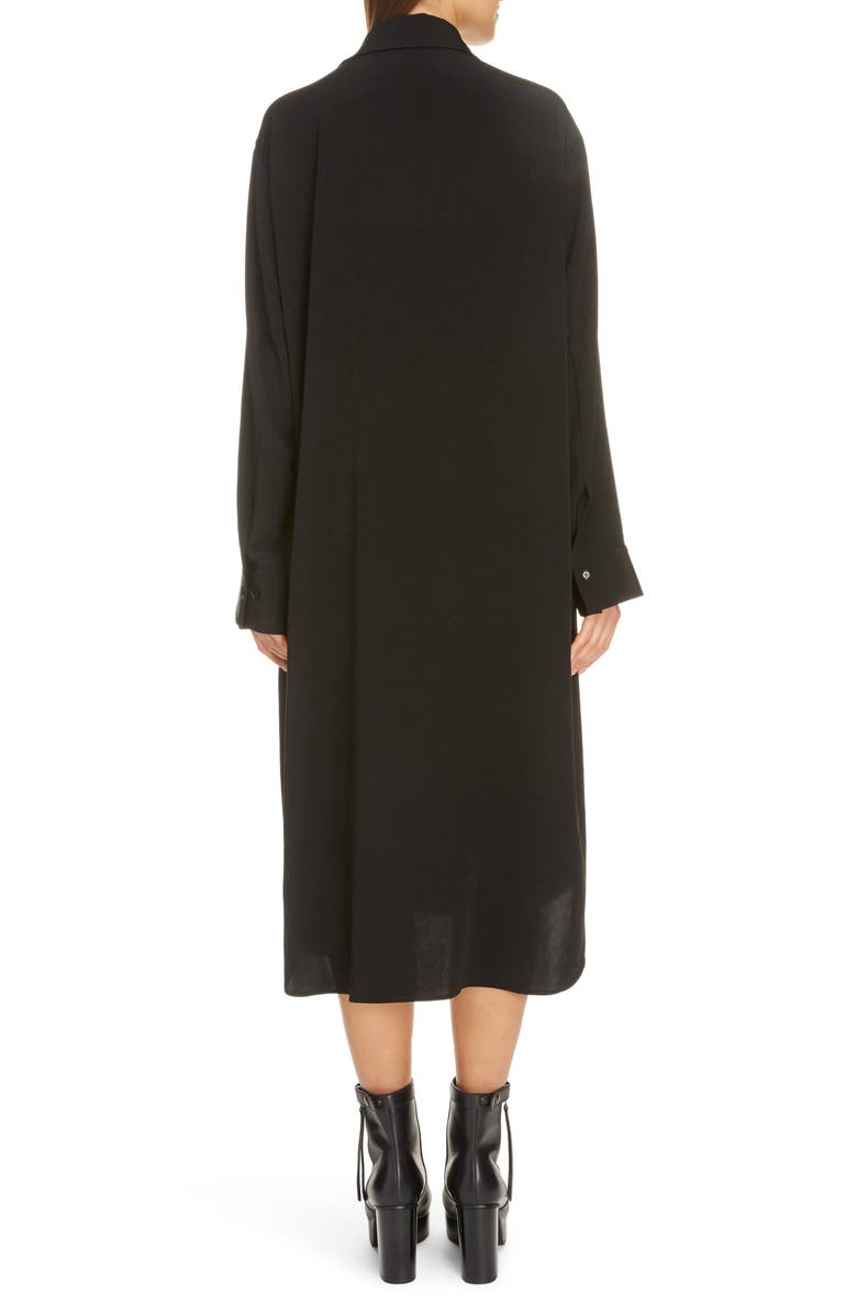 Y's by Yohji Yamamoto Long Sleeve Midi Shirtdress, Alternate, color,