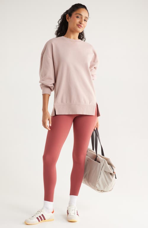 Zella Ultracozy Fleece Relaxed Sweatshirt In Neutral