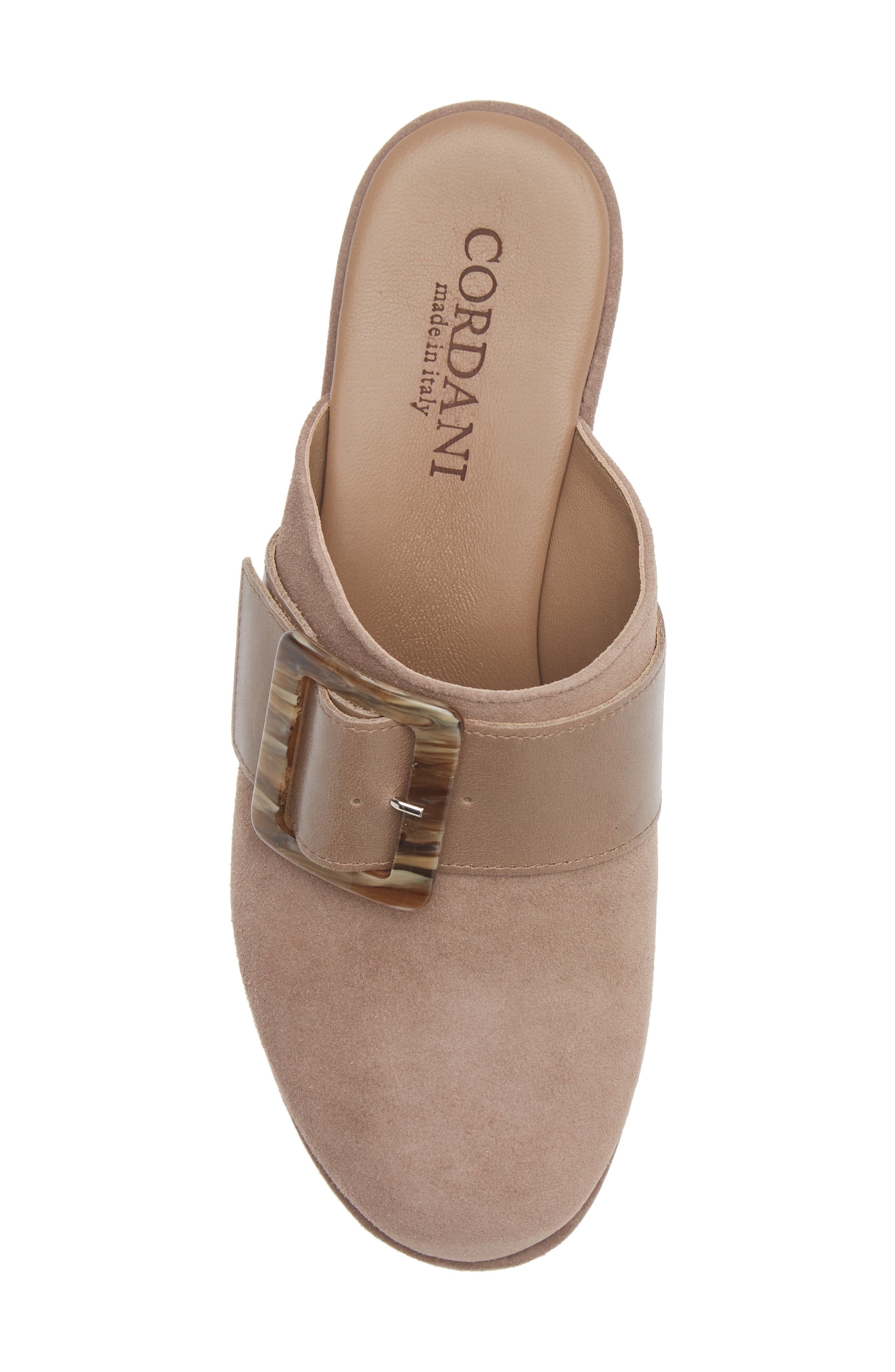 Jules Buckle Platform Clog, Alternate, color, TORTORA SUEDE