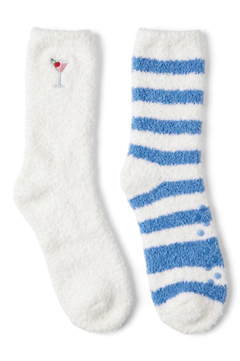 2-Pack Cozy Crew Socks, Main, color, IVORY