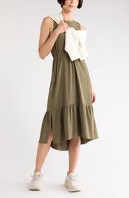 Zella Pursuit Tiered Midi Dress