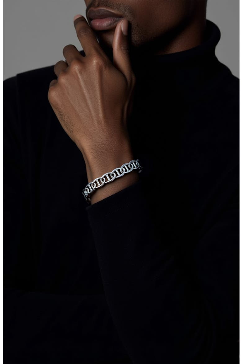 Men's Mariner Chain Bracelet, Alternate, color, SILVER
