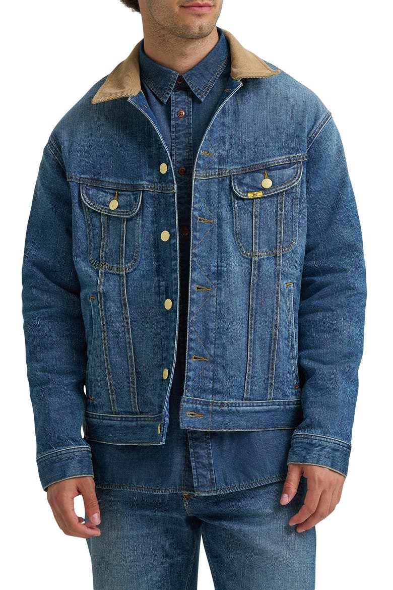 Gold Label Storm Rider Denim Jacket, Main, color, GOLDEN HOUR