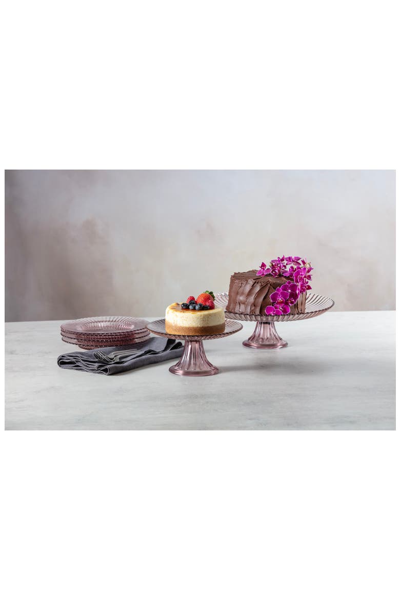Archie Large Cake Stand, Alternate, color, PINK