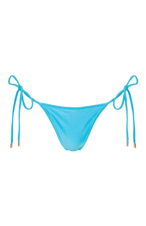 Le Triangle Tie Side Pattern Bikini Bottom