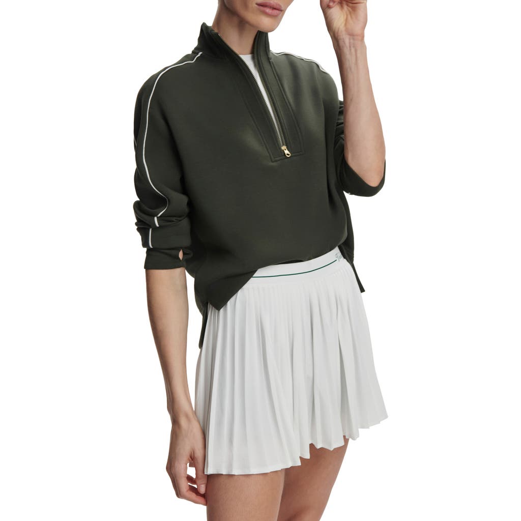 Varley Kirsi Half-zip Sweatshirt In Deep Ivy