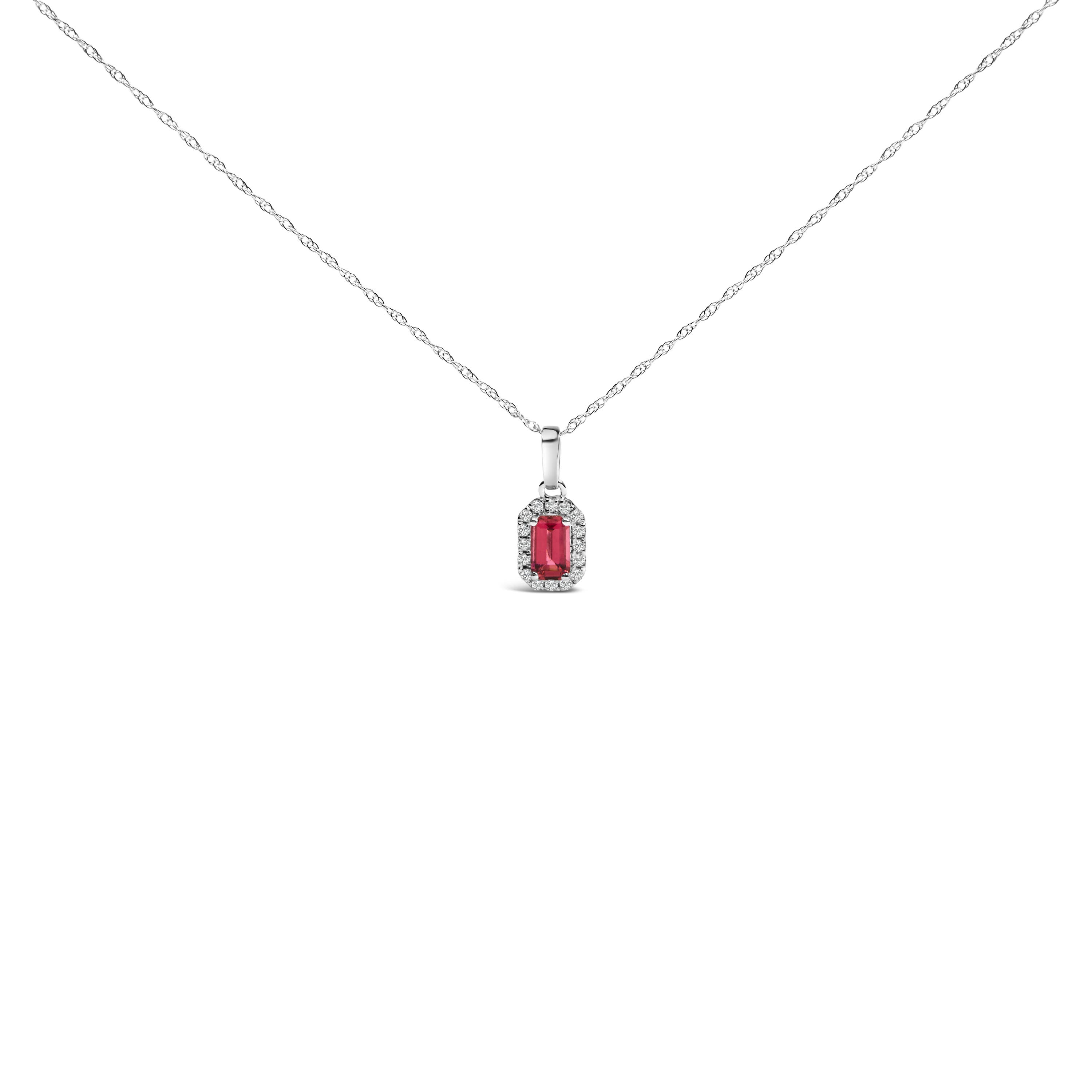 Pink Tourmaline | White