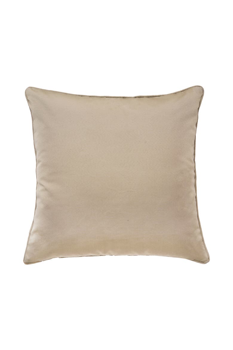 Fan Palm Indoor/Outdoor White Accent Pillow Decor, Alternate, color, Green