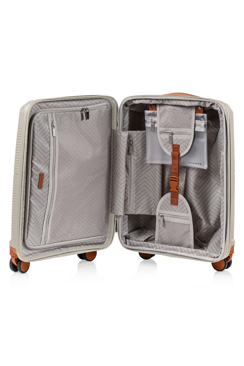 Vintage Aura Hardside Carry-On Suitcase, Alternate, color, IVORY