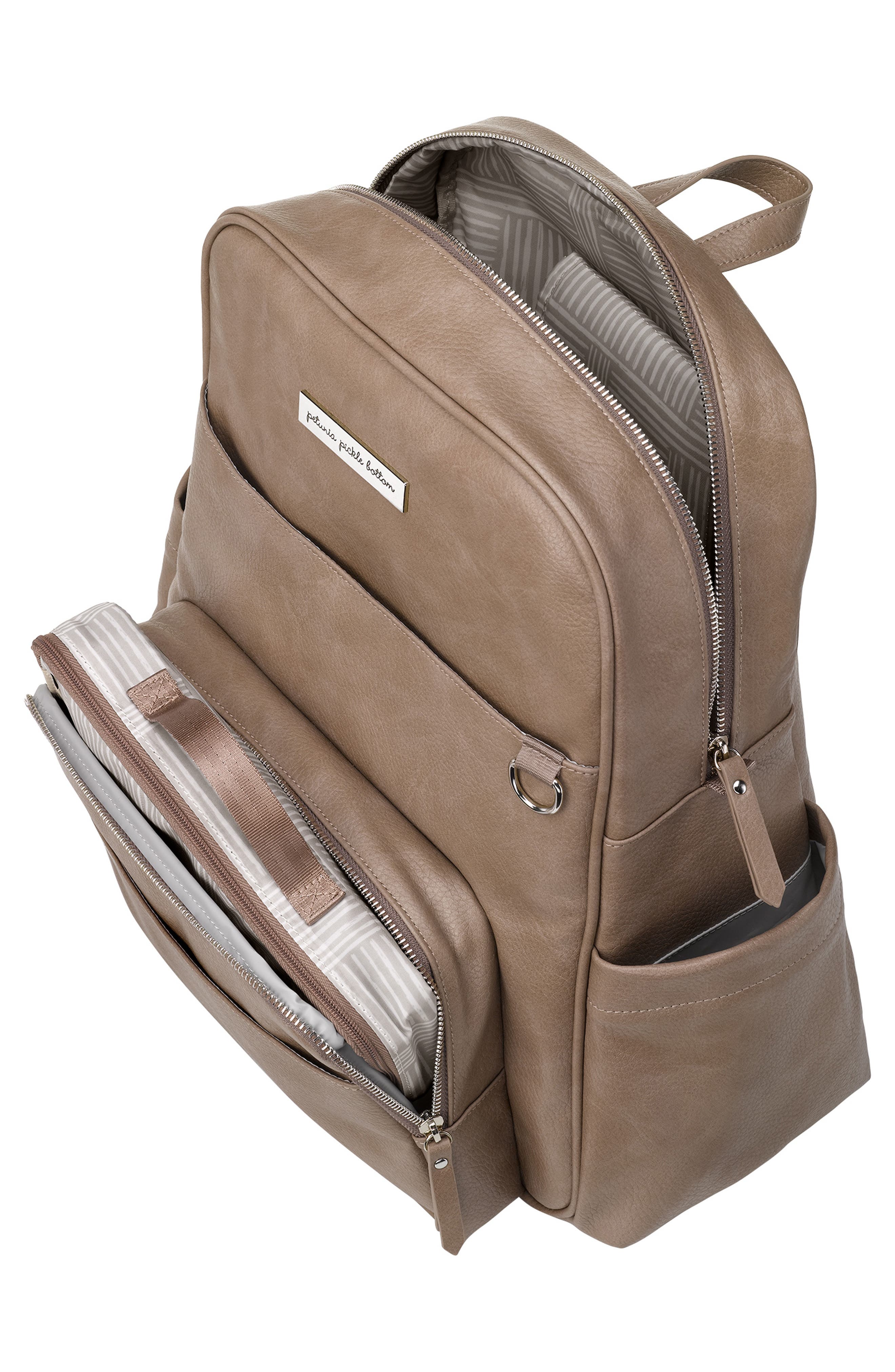 Petunia Pickle Bottom Sync Water Resistant Diaper Backpack, Alternate, color, Mink
