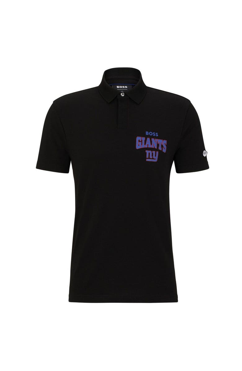 Boss X NFL Men's BOSS X NFL Black/Royal New York Giants Punter Polo, Main, color,