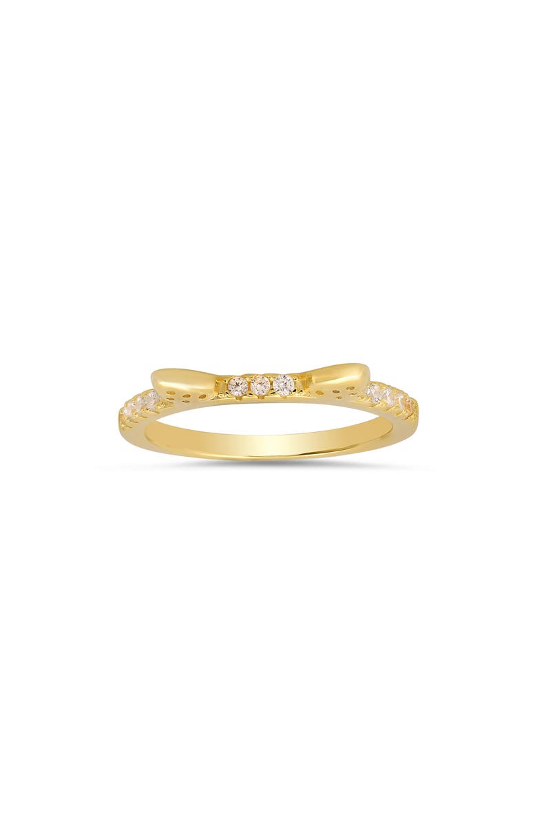 Queen Jewels CZ Pavé Kitty Cat Ring, Alternate, color, Gold
