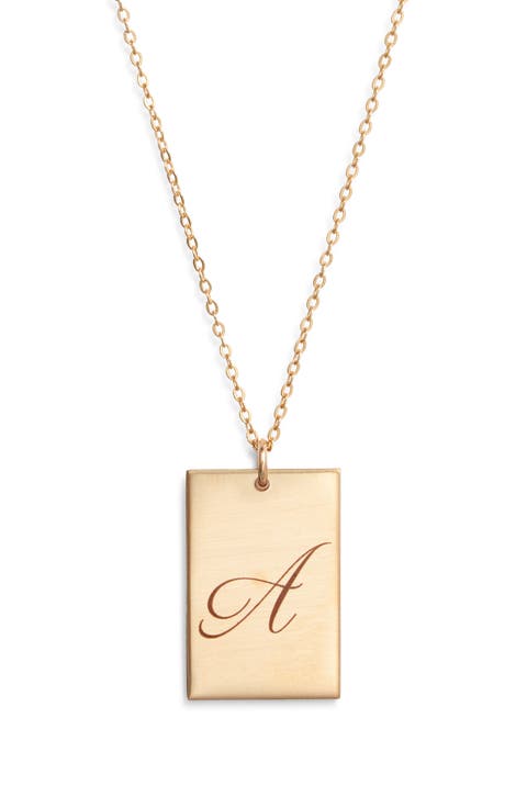 Stella Initial Pendant Necklace