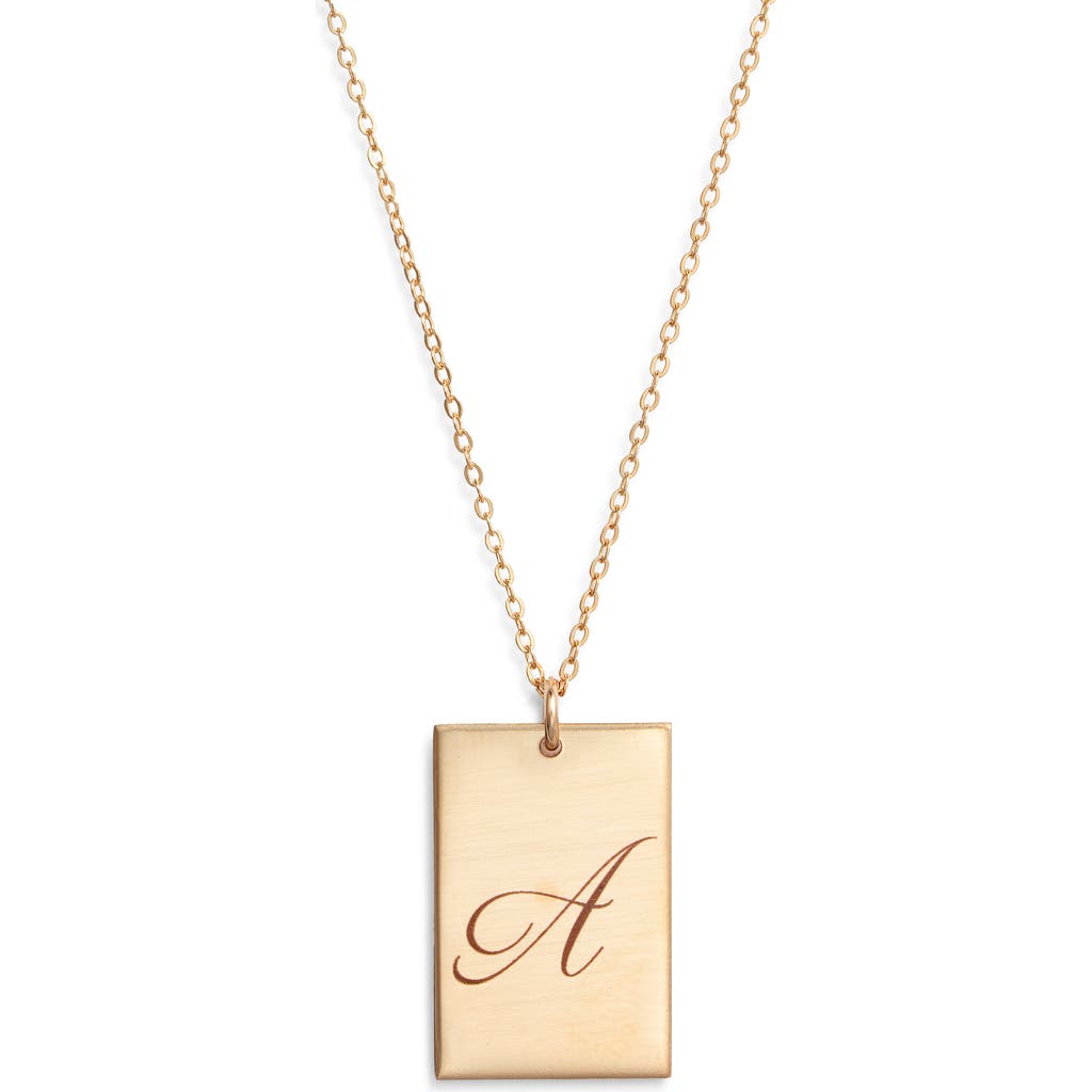 Set & Stones Stella Initial Pendant Necklace In Gold/a