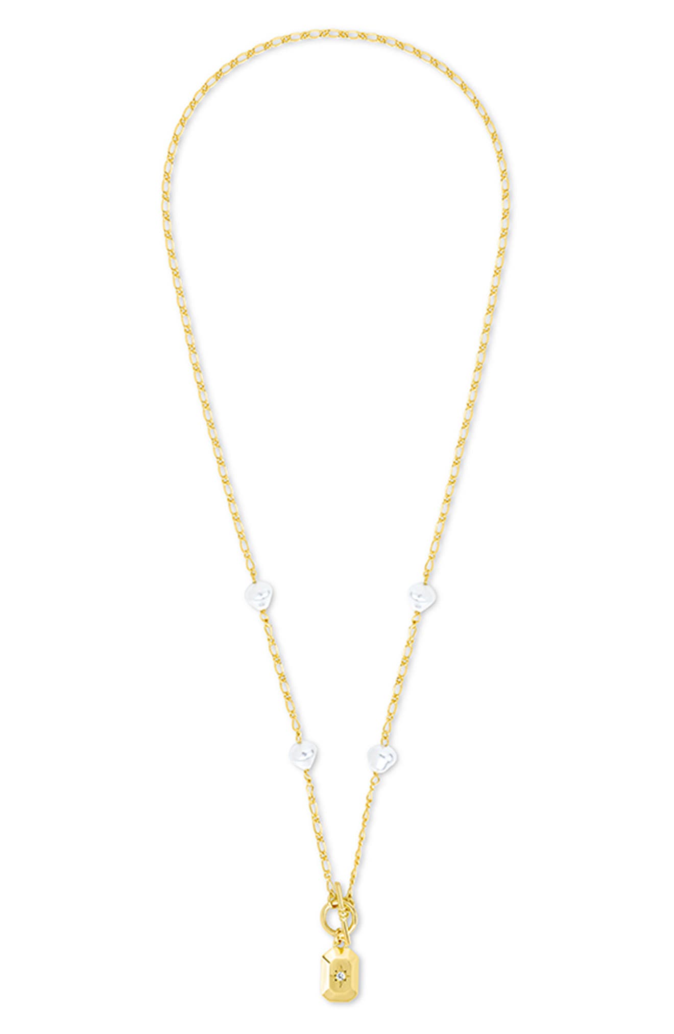 Sterling Forever Shaye Cubic Zirconia Pendant Toggle Necklace