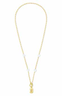 Sterling Forever Shaye Cubic Zirconia Pendant Toggle Necklace