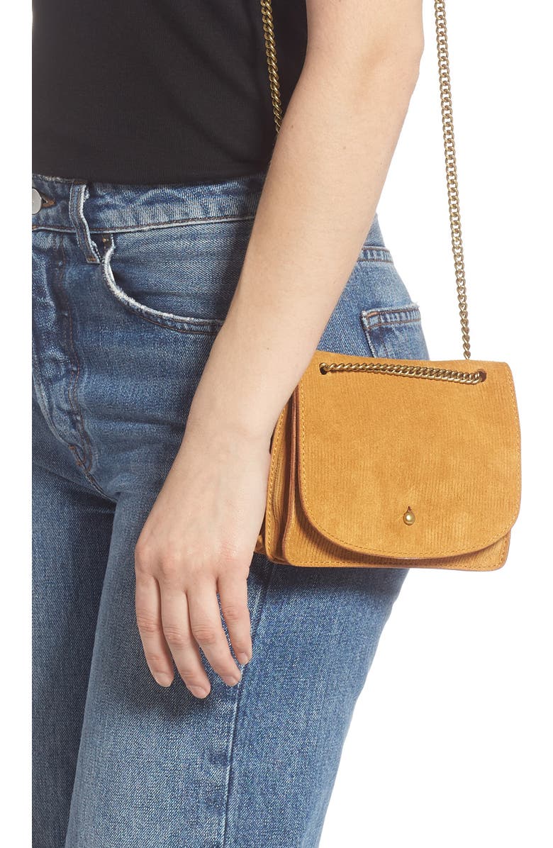 Madewell The Chain Corded Leather Crossbody Bag, Alternate, color,