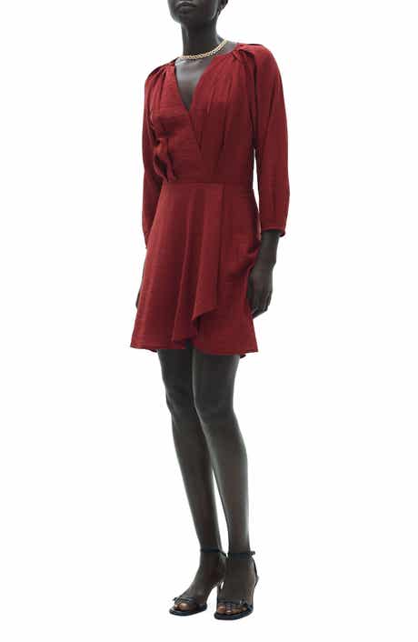 Textured Long Sleeve Dress