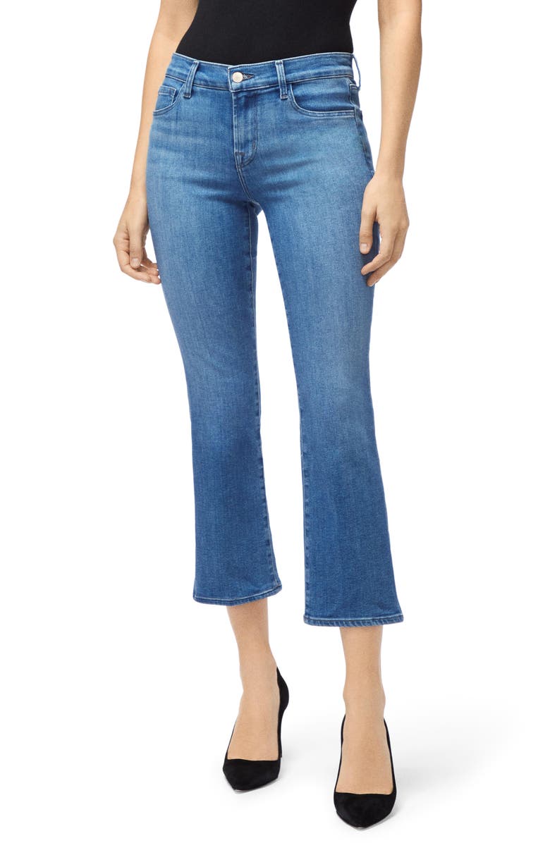 J Brand Selena Crop Bootcut Jeans, Main, color, 
