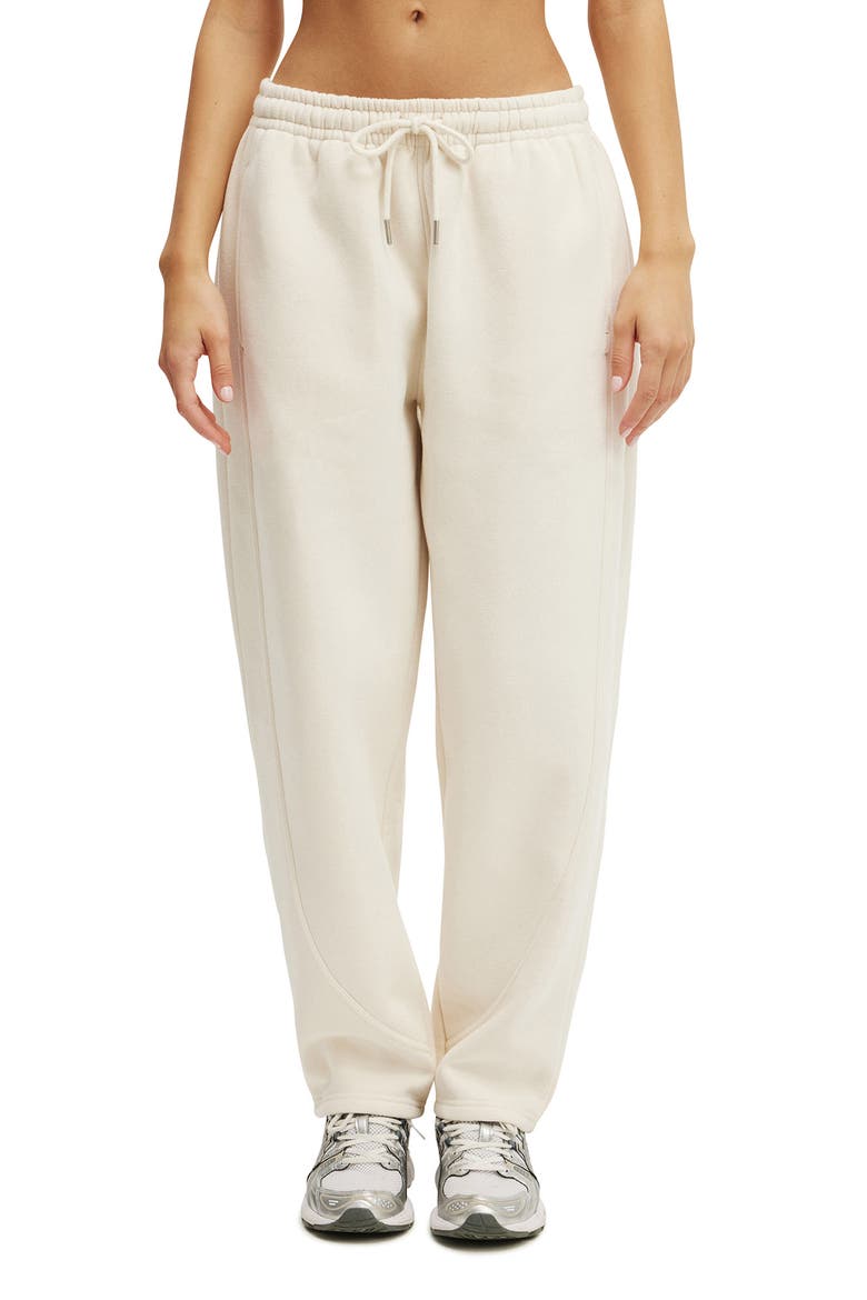 Women's Active Plush Essential Barrel Sweatpant, Main, color, Coconut Milk