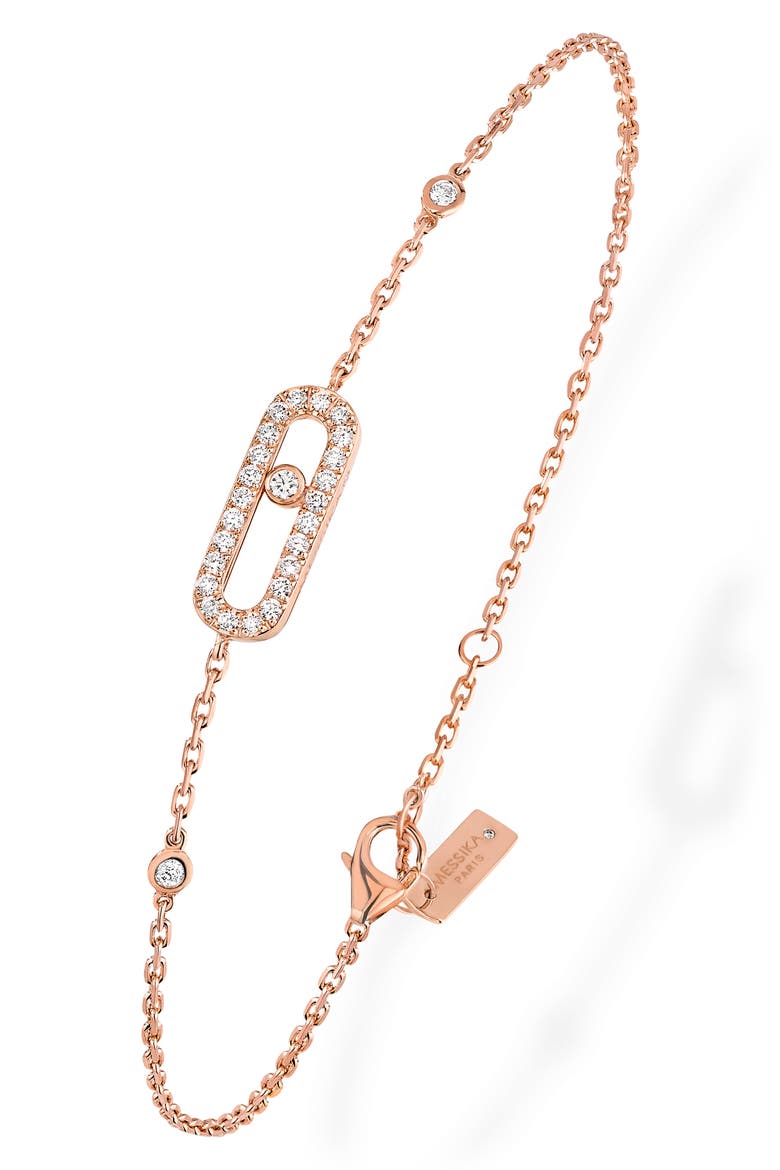 Move Uno Pavé Diamond Bracelet, Main, color, ROSE GOLD/ DIAMOND