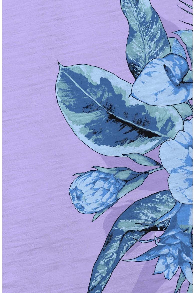 Mali Floral Lavender Mens Wool Johnny Collar Polo, Alternate, color, MALI FLORAL LAVENDER