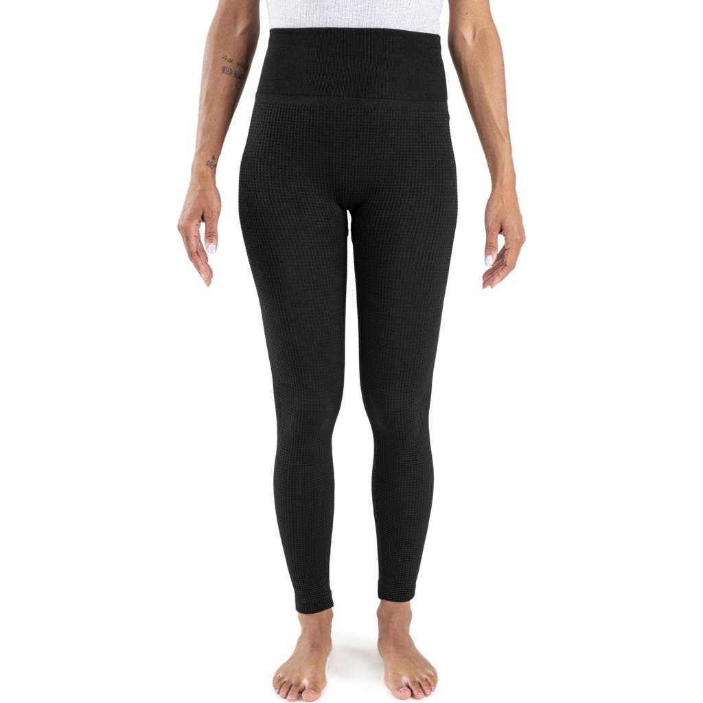 Muk Luks Fleece Lined Leggings In Black