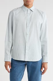 rag & bone Griffin Hemp & Cotton Button-Up Shirt