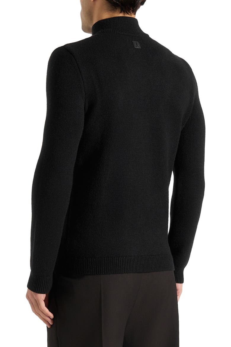 Torin Quarter Zip Knit Jumper, Alternate, color, Black