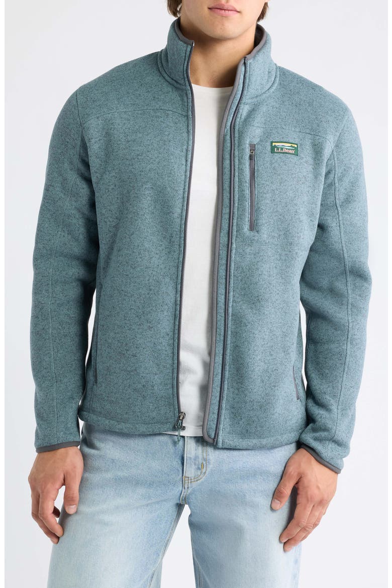 Men's Sweater Fleece Jacket, Main, color, FOREST GRAY