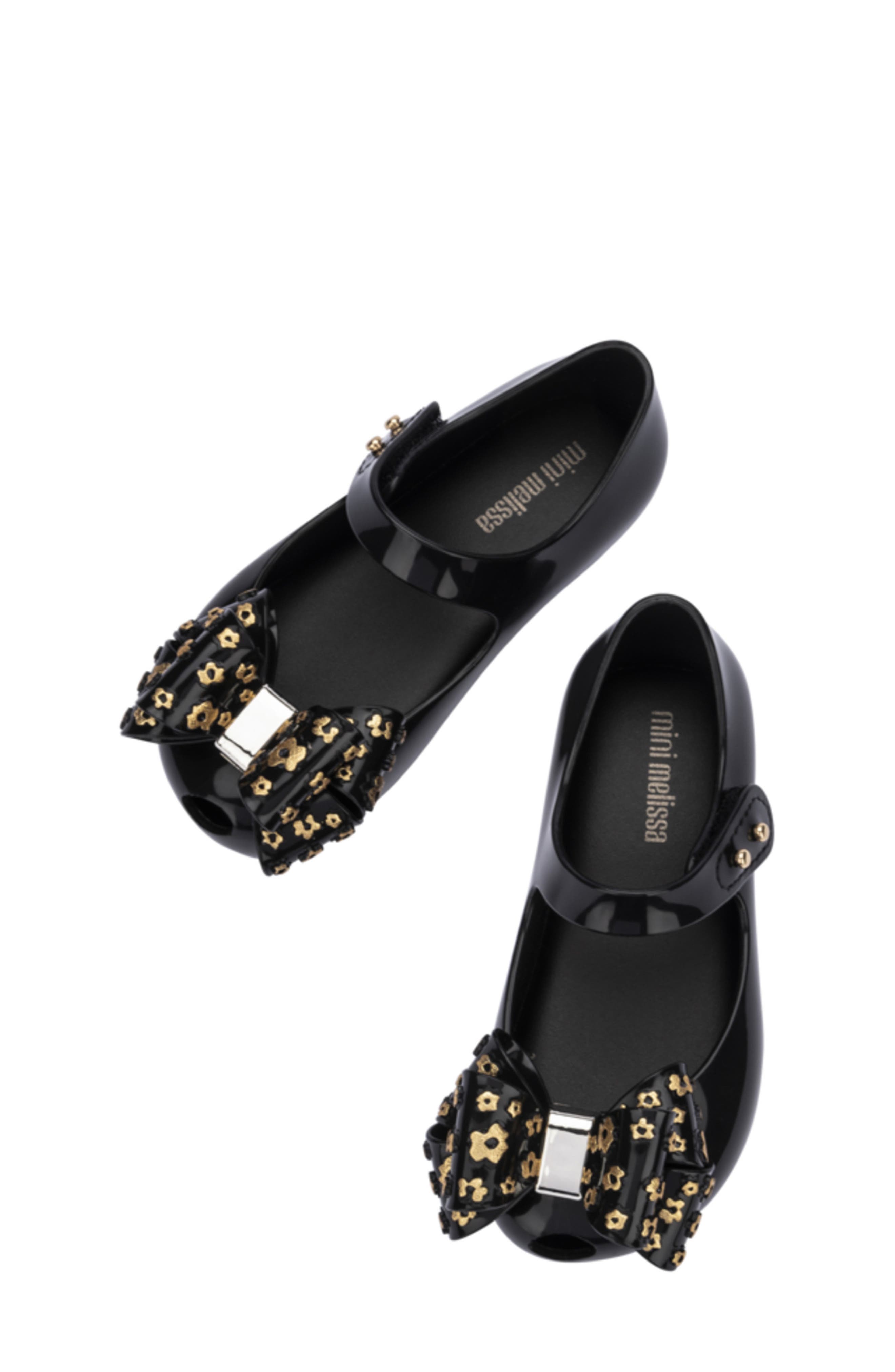 Mini Melissa Kids' Mini Ultragirl Sweet Mary Jane Flat, Alternate, color, Ad395-Black