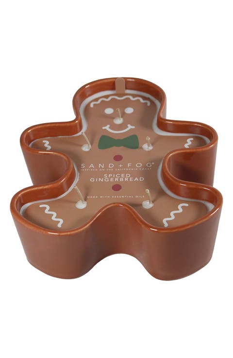 Gingerbread Man Candle