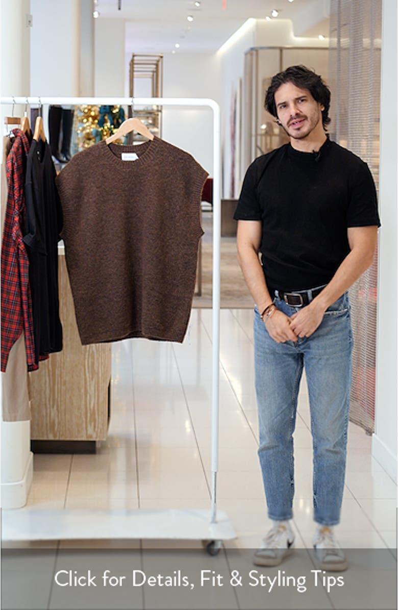 Oversize Crewneck Sweater Vest, sales video thumbnail