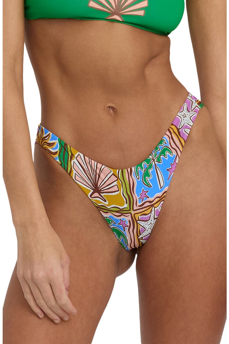 Heat Dream Tanga Bikini Bottoms, Main, color, MULCH