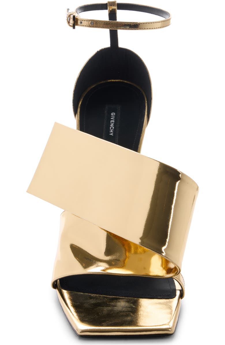 Givenchy Twisted Ribbon Ankle Strap Sandal, Alternate, color, Golden