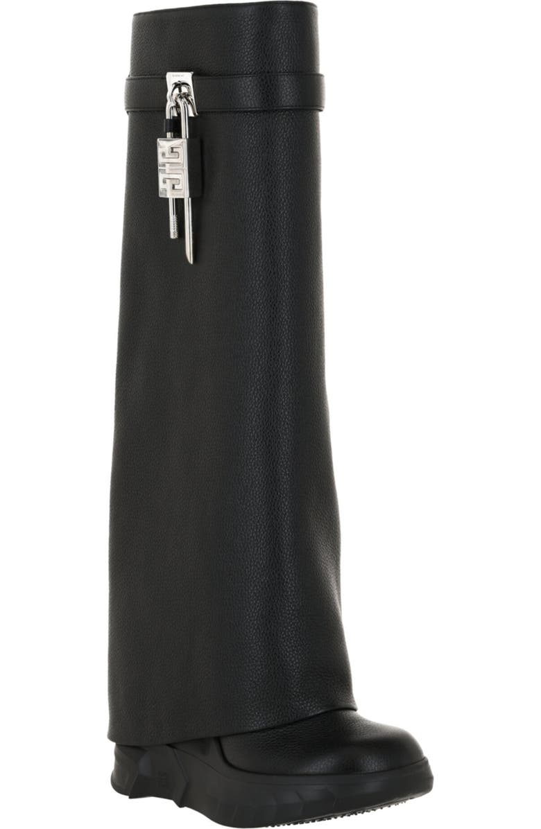 Givenchy Shark Lock Pant Shaft Leather Biker Boot, Main, color,