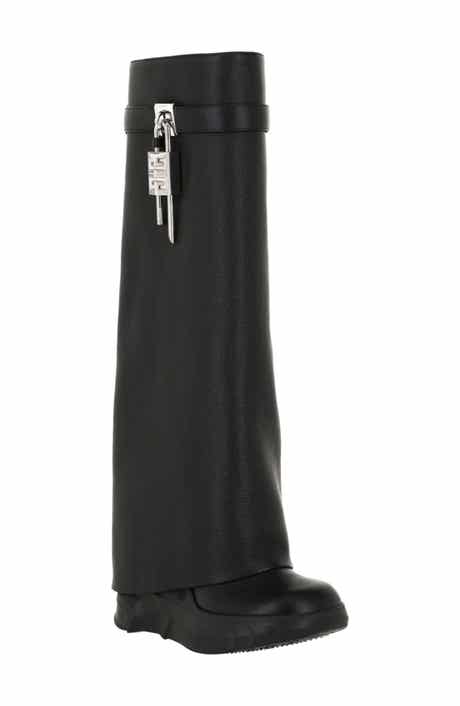 Givenchy Shark Lock Pant Shaft Leather Biker Boot