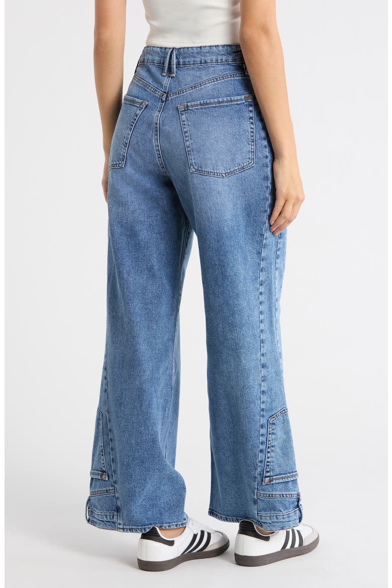 Reworked Wide Leg Jeans, Alternate, color, INDIGO1083