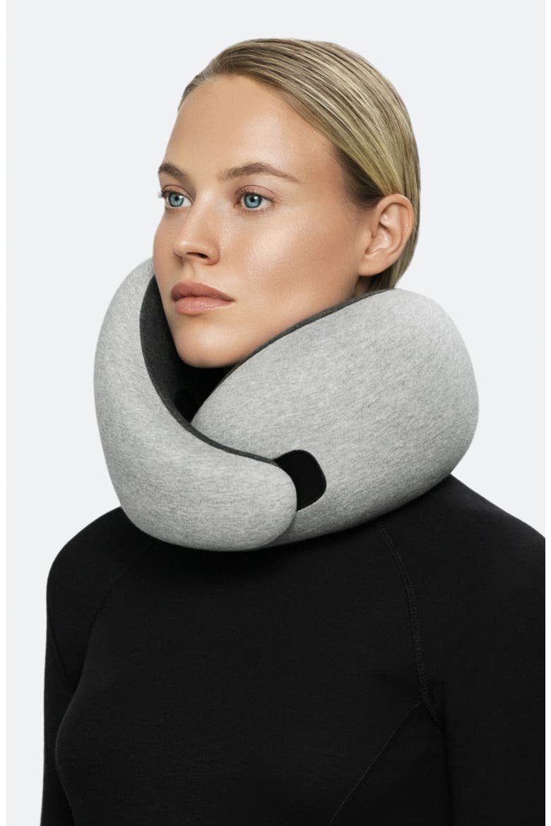 Go Memory Foam Travel Pillow, Alternate, color, MIDNIGHT GREY