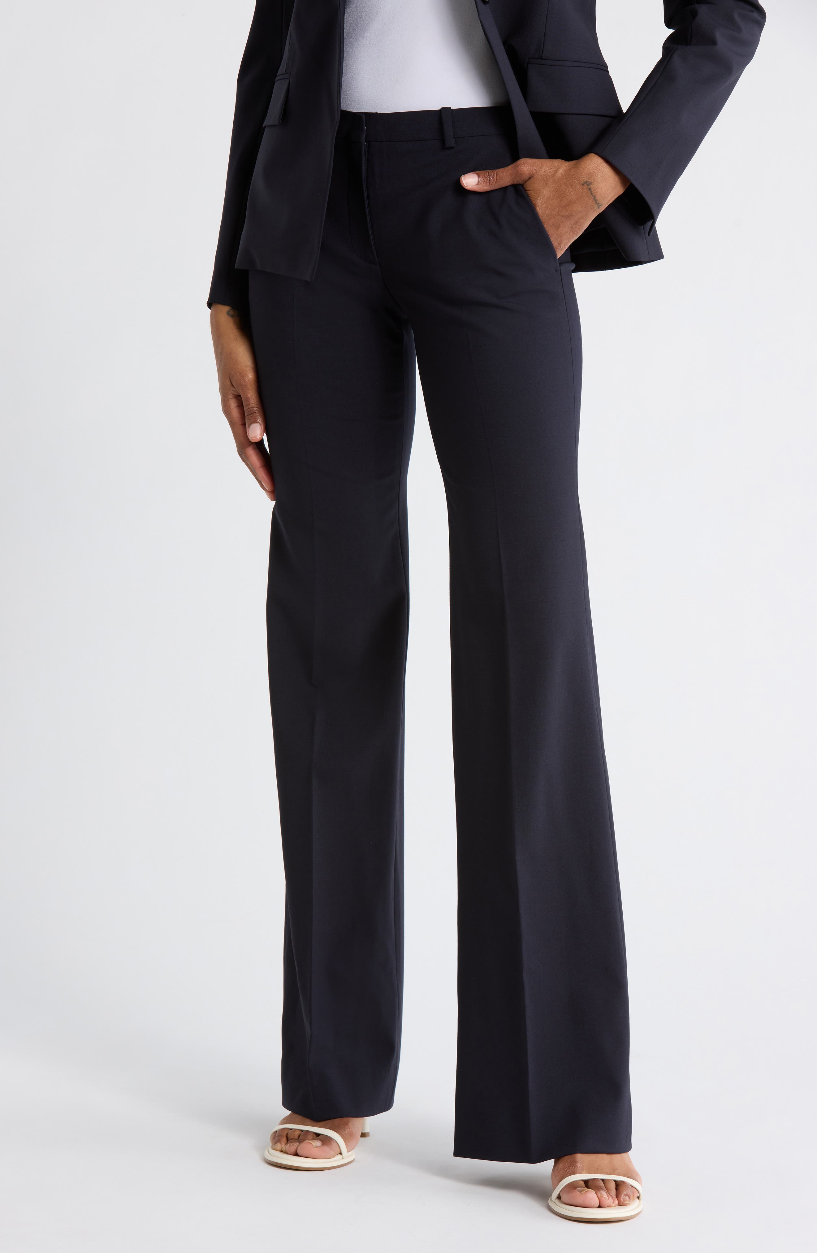 Demetria Stretch Wool Pants - image 3