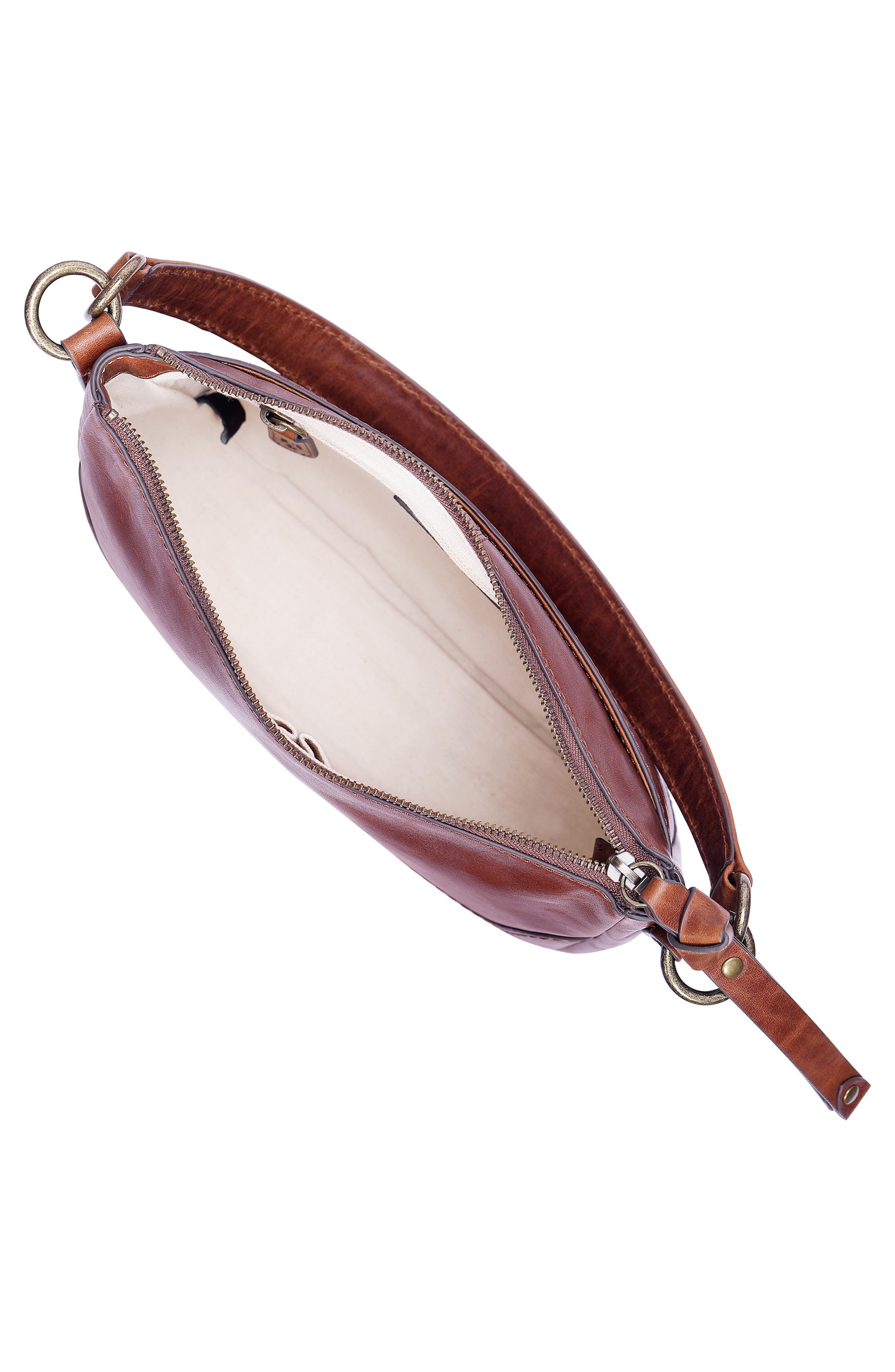 Melissa Leather Crossbody Bag, Alternate, color, COGNAC