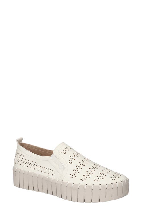 Shop Easy Street Peppy Slip-on Platform Sneaker In White